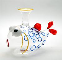 Blown glass decanter - Decanteur verre souflé